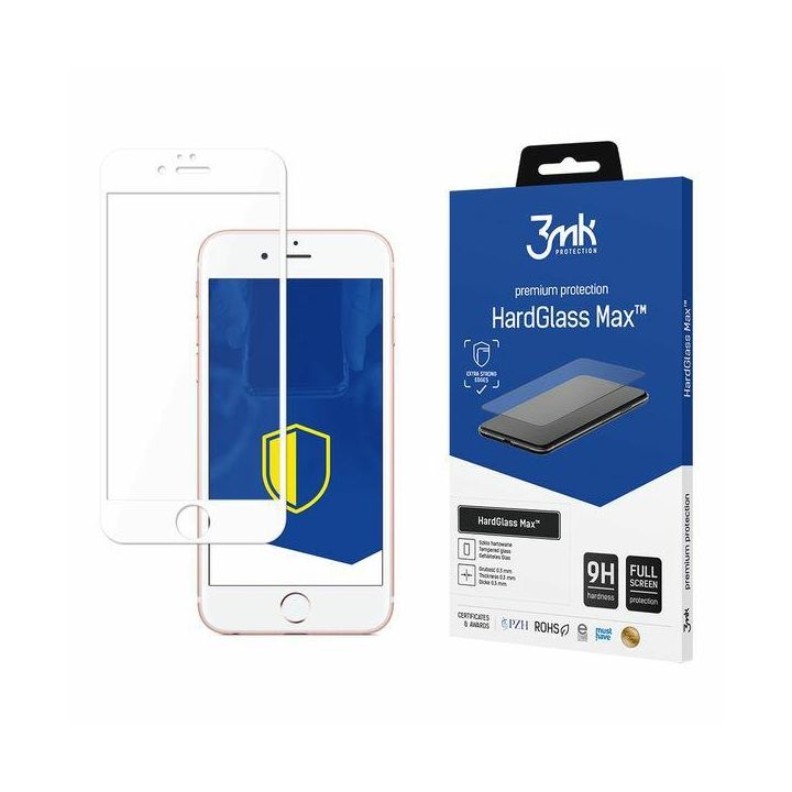 Szkło hartowane 3MK HardGlass Max do     Apple iPhone 6 Plus biały na NearMe.pl