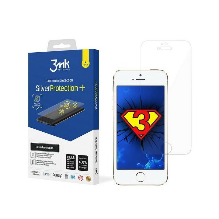 Folia antymikrobowa 3MK                  SilverProtection+ do Apple iPhone 5/5S/SE na NearMe.pl