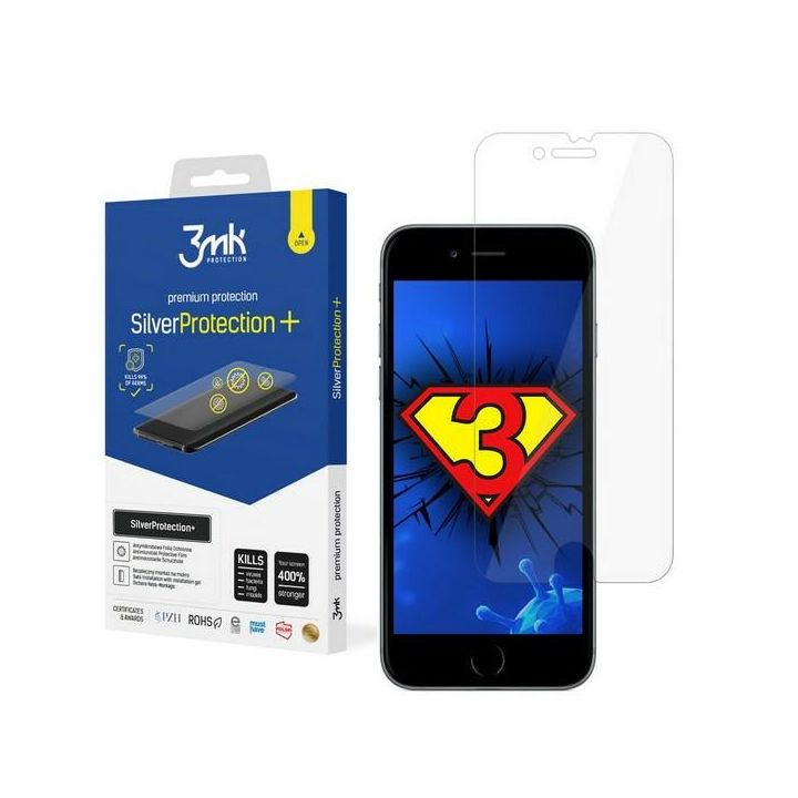 Folia antymikrobowa 3MK                  SilverProtection+ do Apple iPhone 7/8/SE 2020 / SE 2022 na NearMe.pl