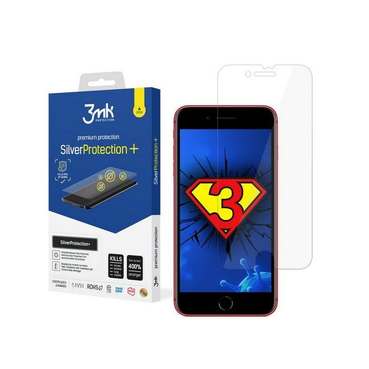 Folia antymikrobowa 3MK                  SilverProtection+ do Apple iPhone 8 Plus na NearMe.pl