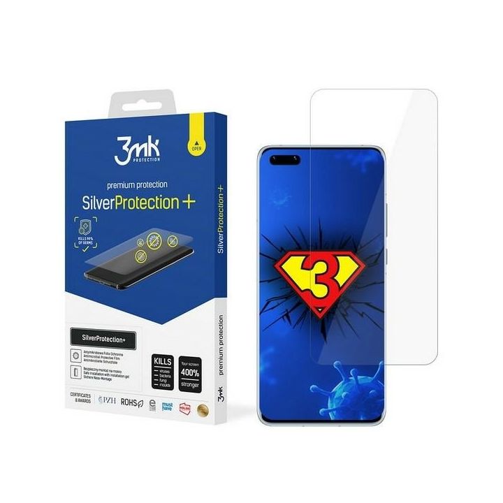 3MK Silver Protect+ Huawei Mate 40 Pro Folia Antymikrobowa montowana na mokro na NearMe.pl