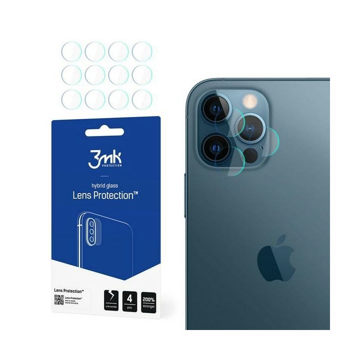 Ochrona na obiektyw aparatu 3MK Lens     Protection do Apple iPhone 12 Pro 4szt na NearMe.pl