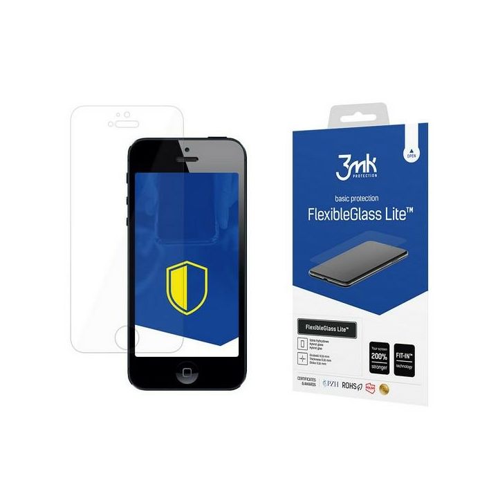 Szkło hybrydowe 3MK FlexibleGlass Lite   do Apple iPhone 5/5/SE na NearMe.pl