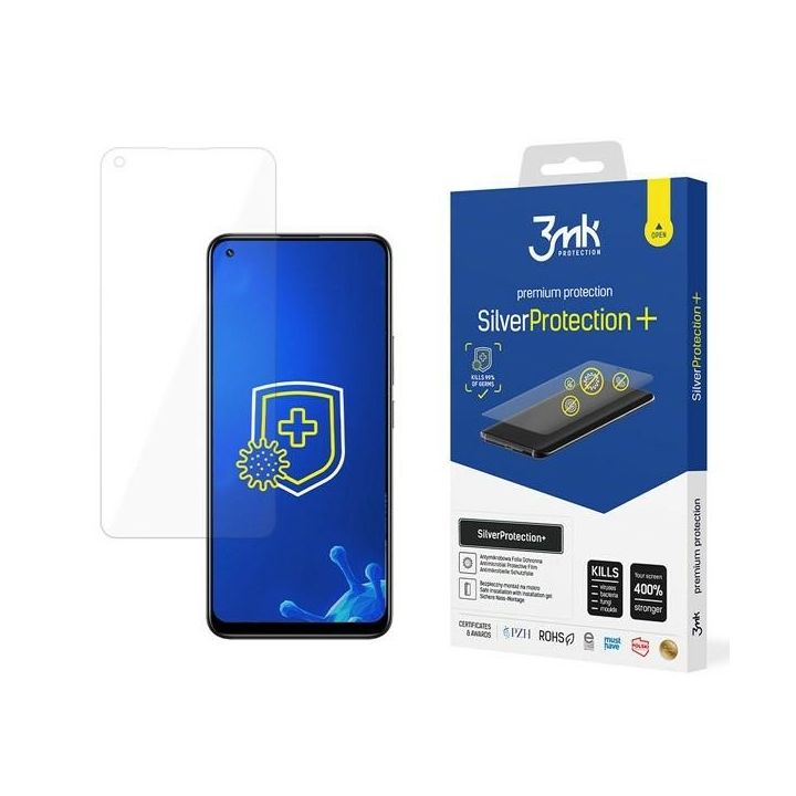 3MK Silver Protect+ Realme 8 Folia Antymikrobowa montowana na mokro na NearMe.pl