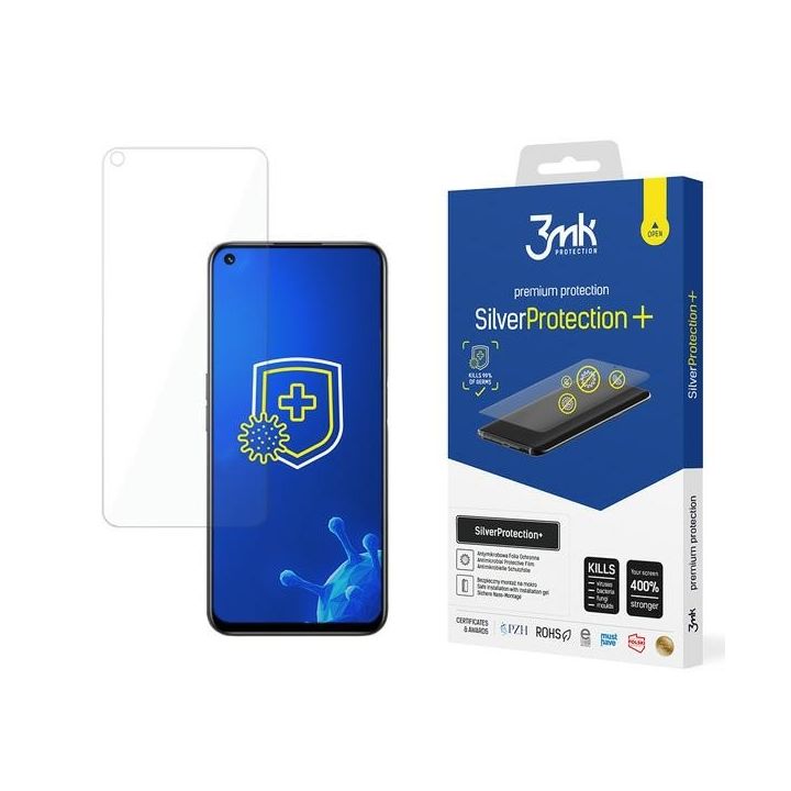 3MK Silver Protect+ Realme 8i Folia Antymikrobowa montowana na mokro na NearMe.pl