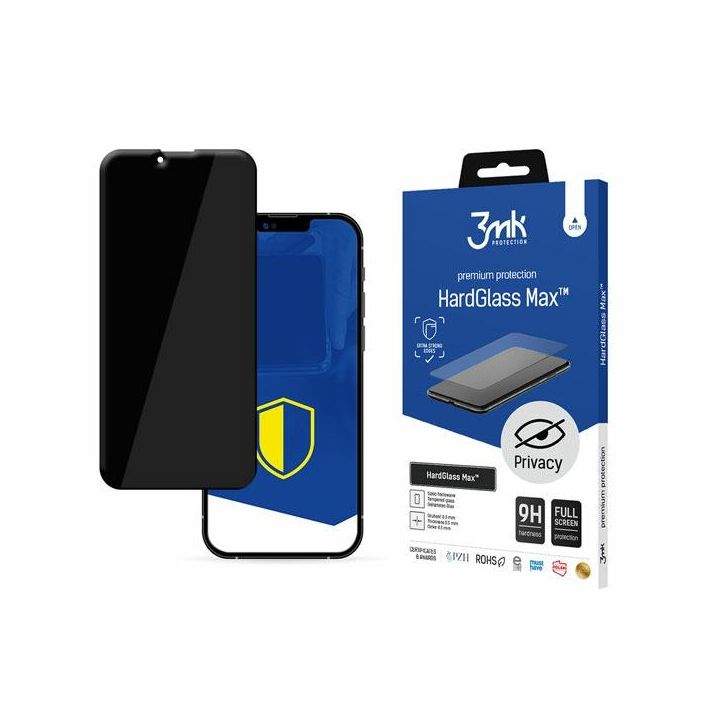 3MK Glass Max Privacy iPhone 13/13 Pro6.1" czarny/black, FullScreen Glass Privacy na NearMe.pl