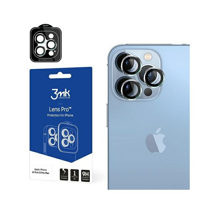 Ochrona na obiektyw aparatu 3MK Lens     Protection Pro do Apple iPhone 13 Pro / 13 Pro Max srebrny/silver na NearMe.pl
