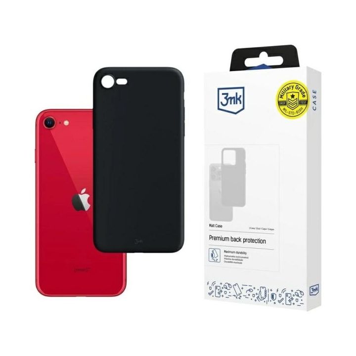 Etui 3MK Matt Case do Apple iPhone SE    2020/SE 2022 czarny na NearMe.pl