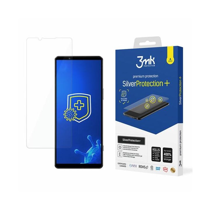 3MK Silver Protect+ Sony Xperia 1 IV Folia Antymikrobowa montowana na mokro na NearMe.pl