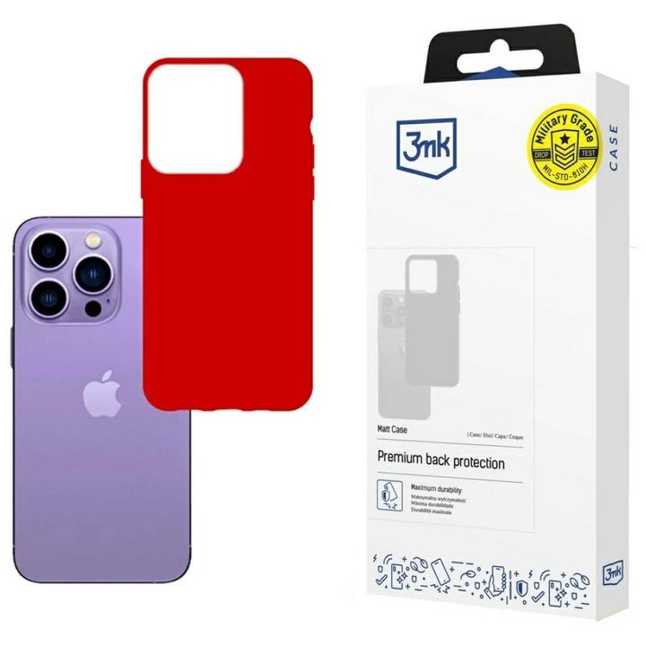 Etui 3MK Matt Case do Apple iPhone 14    Pro Max strawberry na NearMe.pl
