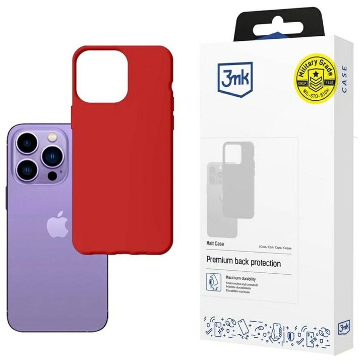 Etui 3MK Matt Case do Apple iPhone 14    Pro strawberry na NearMe.pl