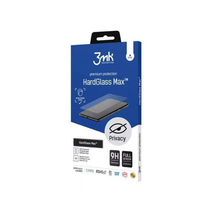Szkło prywatyzujące 3MK HardGlass Max    Privacy do Apple iPhone 14 Plus/13 Pro Max czarny na NearMe.pl