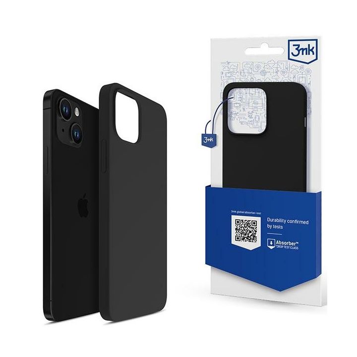 Etui 3MK Silicone Case do Apple iPhone   14 Plus / 15 Plus czarny na NearMe.pl