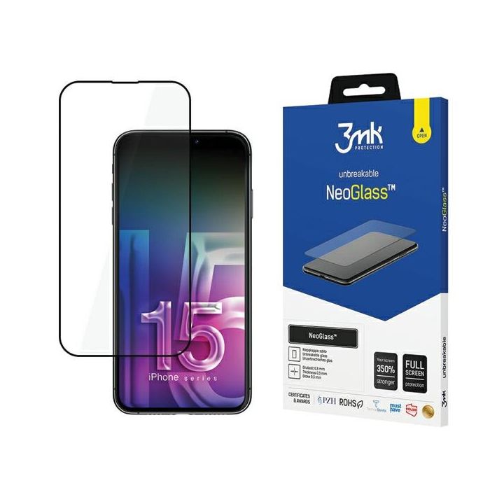 3MK NeoGlass iPhone 15 Plus 6.7"czarny/black na NearMe.pl