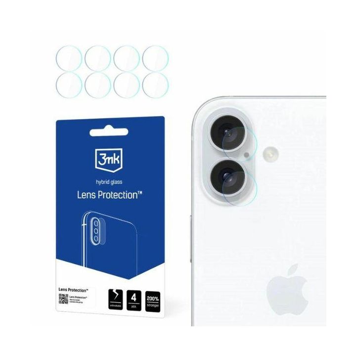 Ochrona na obiektyw aparatu 3MK Lens     Protection do Apple iPhone 16 Plus 4szt na NearMe.pl