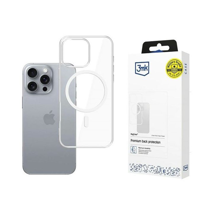 Etui 3MK MagCase do Apple iPhone 16 Pro  przezroczysty na NearMe.pl