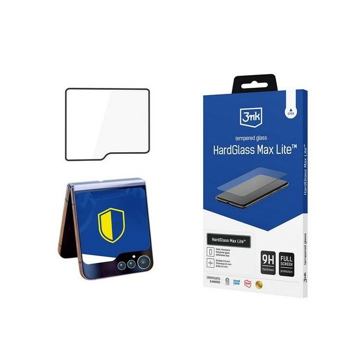 3MK HardGlass Max Lite Sam Z Flip 6czarny/black, Fullscreen Glass Lite na NearMe.pl
