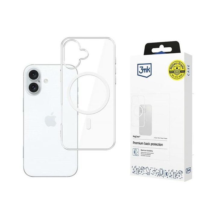 Etui 3MK MagCase do Apple iPhone 16      przezroczysty na NearMe.pl