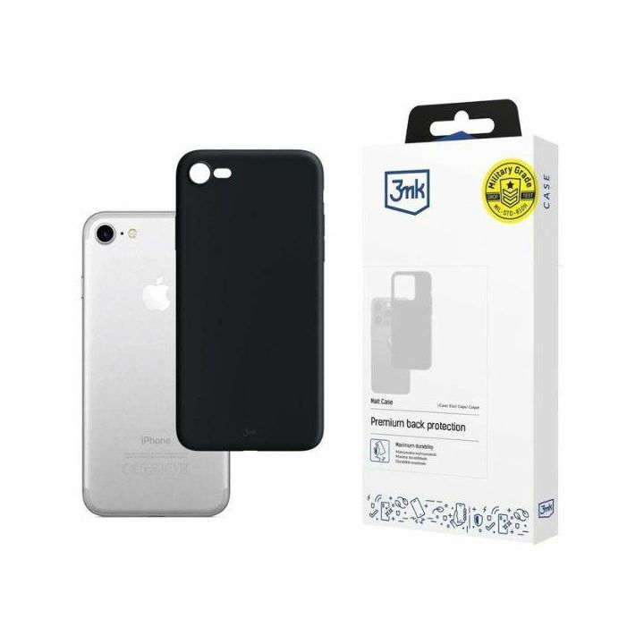 Etui 3MK Matt Case do Apple iPhone 7 /   8 czarny na NearMe.pl