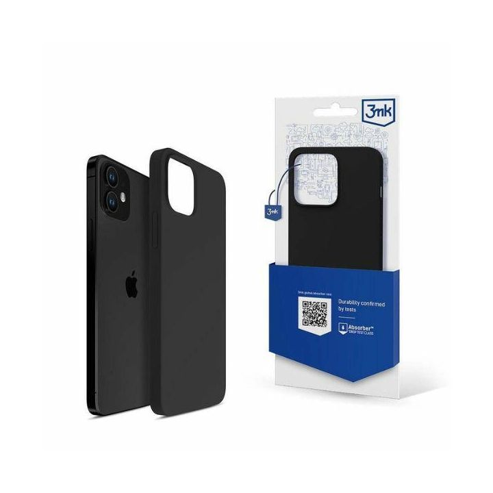 Etui 3MK Silicone Case do Apple iPhone   12 Mini czarny na NearMe.pl
