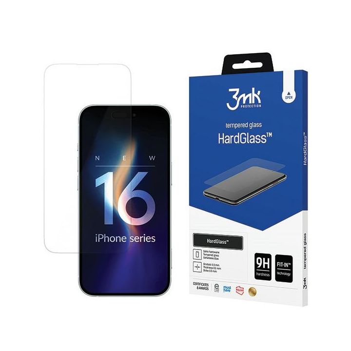 Szkło hartowane 3MK HardGlass do Apple   iPhone 16 na NearMe.pl