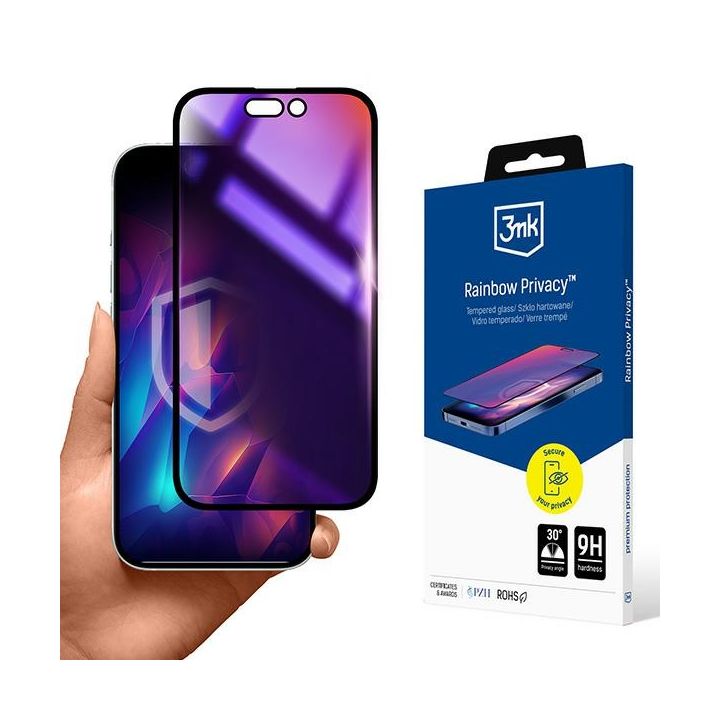 3MK Rainbow Privacy iPhone 15 Pro na NearMe.pl