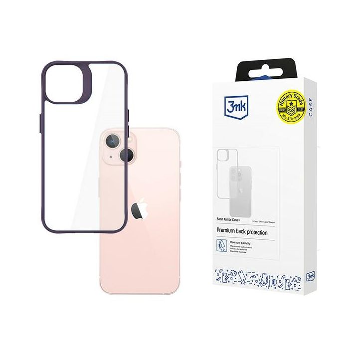 Etui 3MK Satin Armor Case+ do Apple      iPhone 14 fioletowy na NearMe.pl
