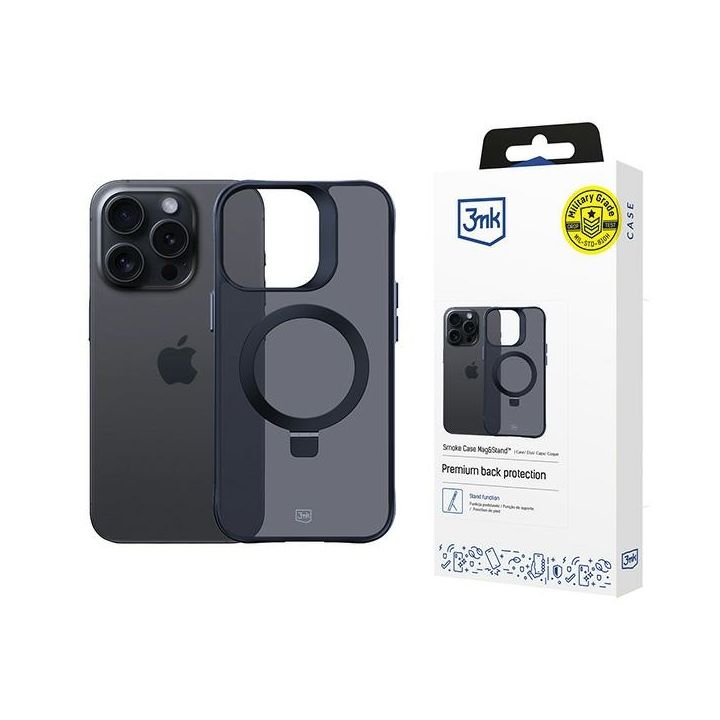 Etui z uchwytem 3MK Smoke Case Mag&Stand do Apple iPhone 15 Pro Max na NearMe.pl