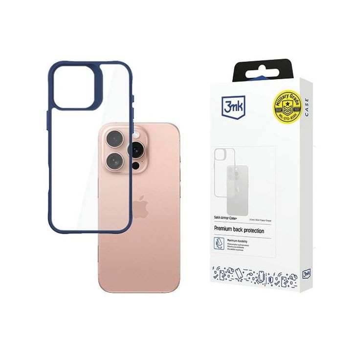 Etui 3MK Satin Armor Case+ do Apple      iPhone 16 Pro niebieski na NearMe.pl