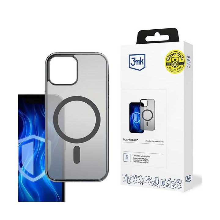 Etui 3MK Frosty MagCase do Apple iPhone  15 Plus czarny na NearMe.pl