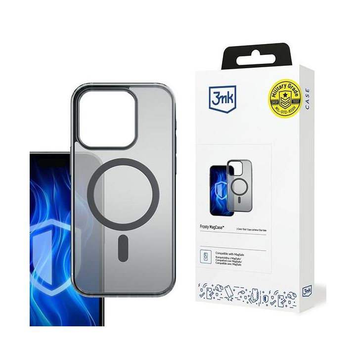Etui 3MK Frosty MagCase do Apple iPhone  15 Pro Max czarny na NearMe.pl