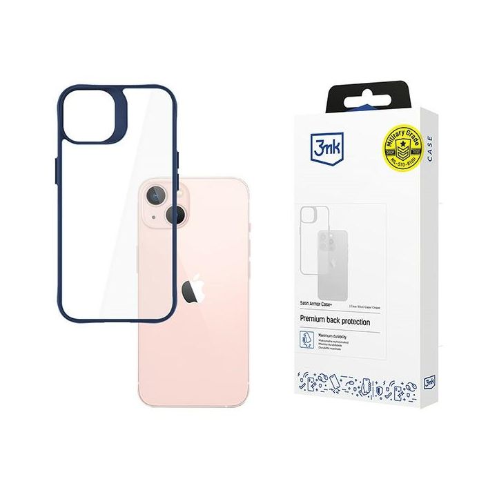 Etui 3MK Satin Armor Case+ do Apple      iPhone 14 niebieski na NearMe.pl
