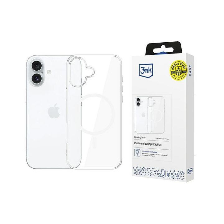 Etui 3MK Clear MagCase Apple iPhone 16 na NearMe.pl