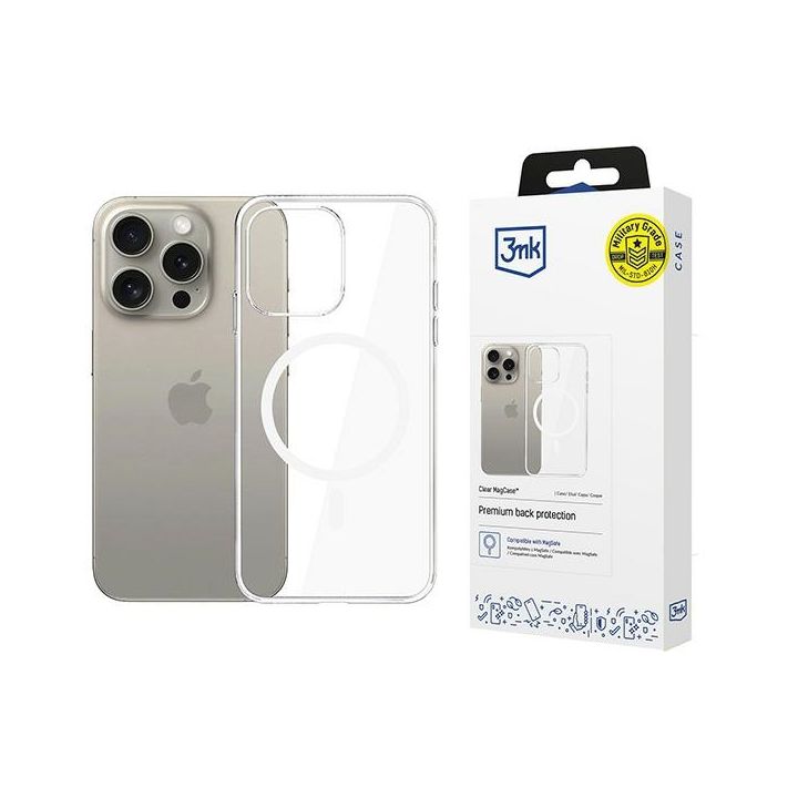 Etui 3MK Clear MagCase Apple iPhone 15   Pro na NearMe.pl