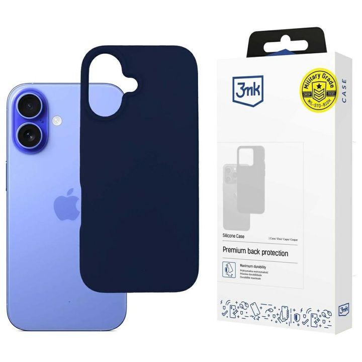 Etui 3MK Silicone Case do Apple iPhone   16 granatowy na NearMe.pl