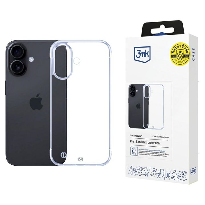 Etui 3MK Just20g Clear Case do iPhone 16 na NearMe.pl