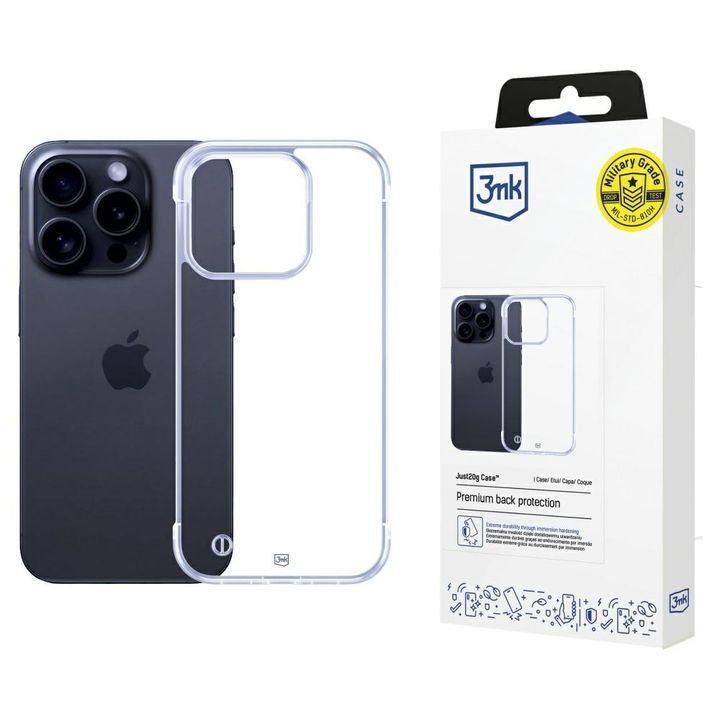 Etui 3MK Just20g Clear Case do iPhone 16 Pro Max na NearMe.pl