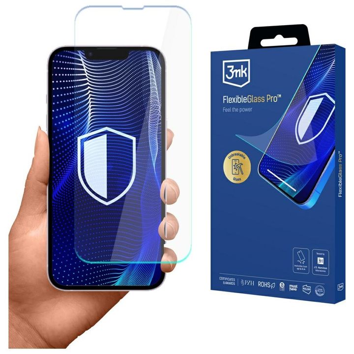 Szkło hybrydowe 3MK FlexibleGlass Pro do Apple iPhone 16e / 17e na NearMe.pl