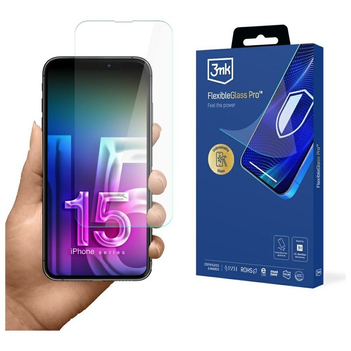 Szkło hybrydowe 3MK FlexibleGlass Pro do Apple iPhone 15 Pro na NearMe.pl