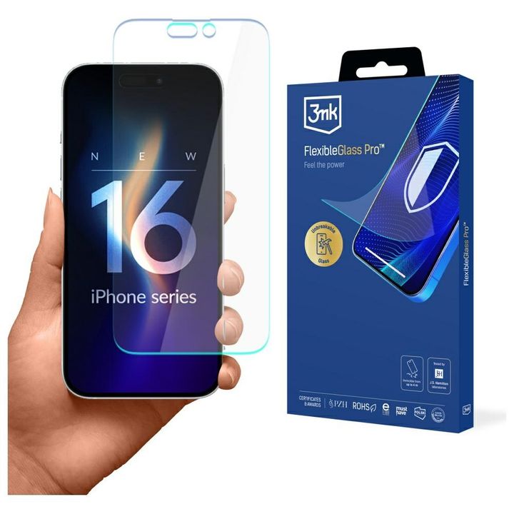 Szkło hybrydowe 3MK FlexibleGlass Pro do Apple iPhone 16 Pro na NearMe.pl