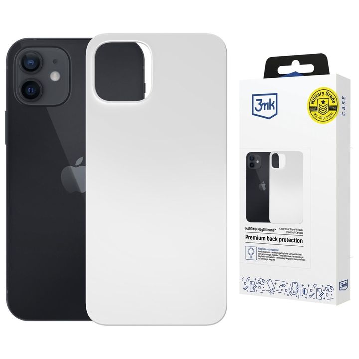 Etui 3MK Hardy MagSilicone do Apple      iPhone 12 biały na NearMe.pl