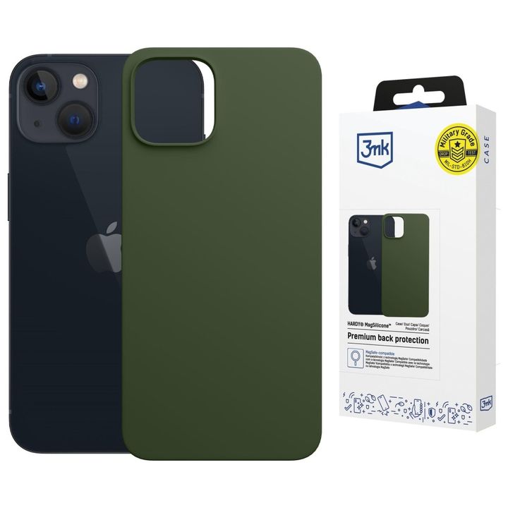 Etui 3MK Hardy MagSilicone do Apple      iPhone 15 Plus ciemnozielony na NearMe.pl