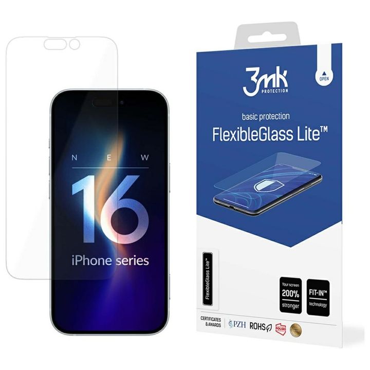 Szkło hybrydowe 3MK FlexibleGlass Lite   do Apple iPhone 16 Pro na NearMe.pl
