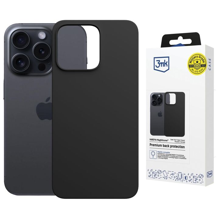 Etui 3MK Hardy MagSilicone do Apple      iPhone 16 Pro grafitowy na NearMe.pl