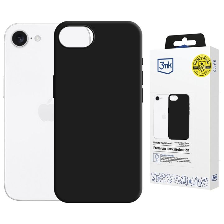 Etui 3MK Hardy MagSilicone do Apple      iPhone 16e / 17e czarny na NearMe.pl