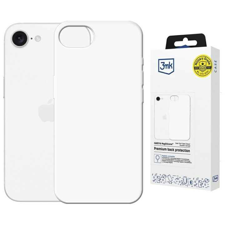 Etui 3MK Hardy MagSilicone do Apple      iPhone 16e / 17e biały na NearMe.pl