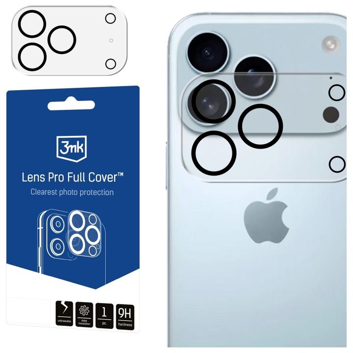 Ochrona na obiektyw aparatu 3MK Lens Pro Full Cover do Apple iPhone 17 Pro Max na NearMe.pl