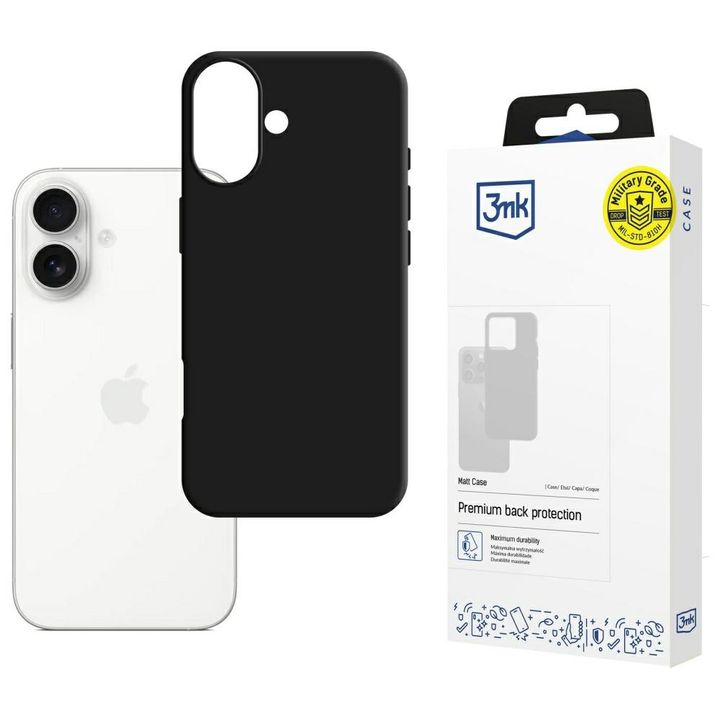 Etui 3MK Matt Case do Apple iPhone 17    czarny na NearMe.pl