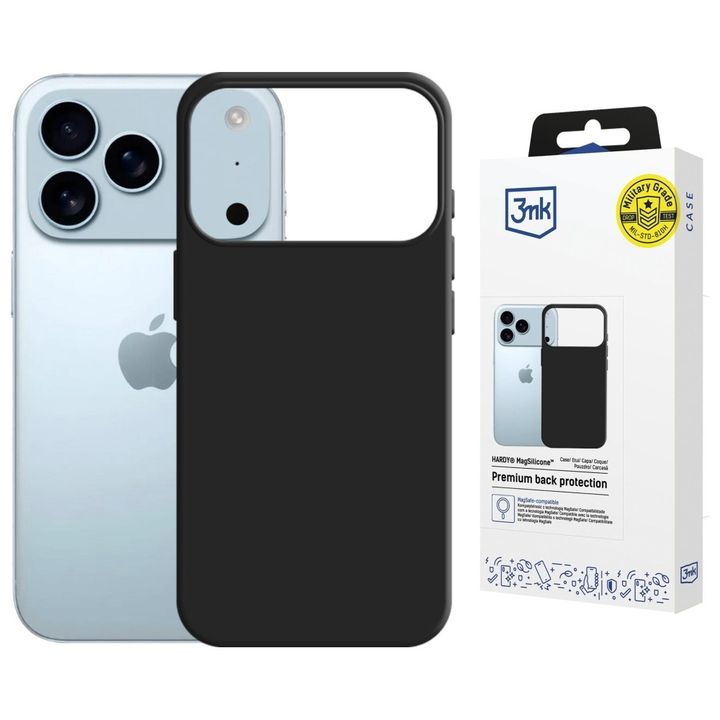 Etui 3MK Hardy MagSilicone do Apple      iPhone 17 Pro Max grafitowy na NearMe.pl