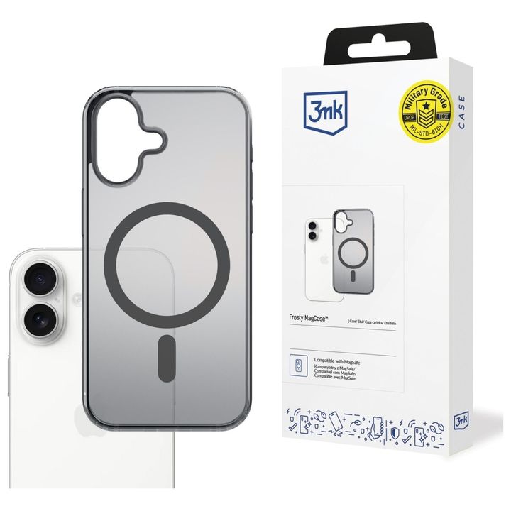 Etui 3MK Frosty MagCase do Apple iPhone  17 czarny na NearMe.pl